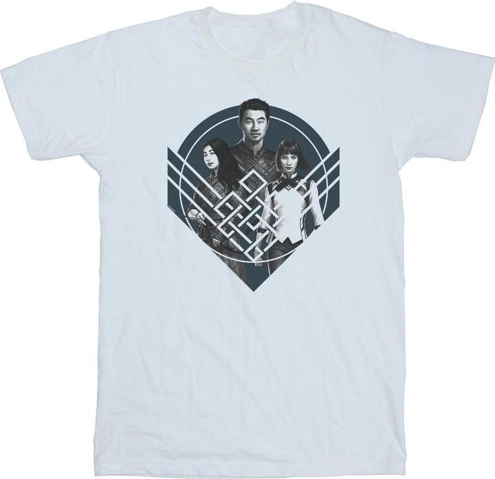Produktbild ShangChi And The Legend Of The Ten Rings Group Pose Crest TShirt (4XL)