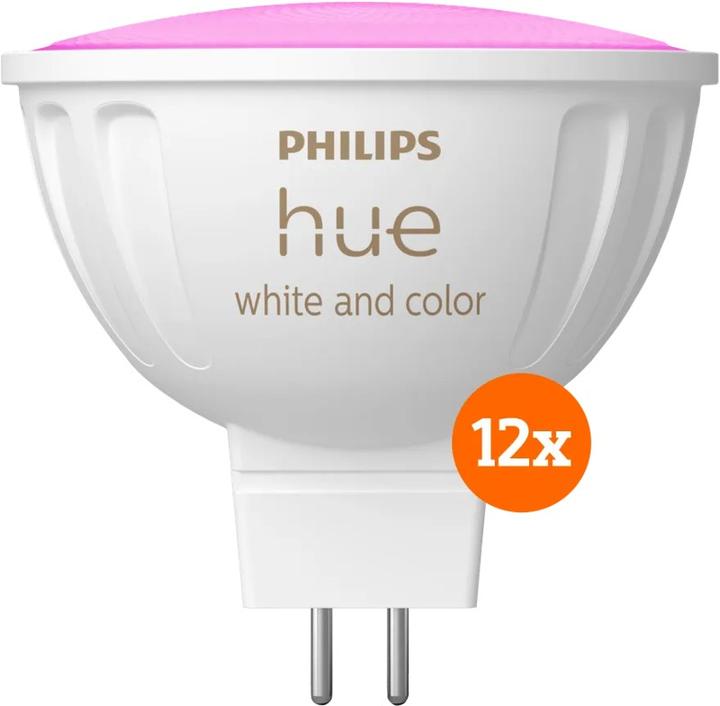 Produktbild Philips Hue Spot Weiss und Farbe MR16 12-Pack (GU5.3, 12x)