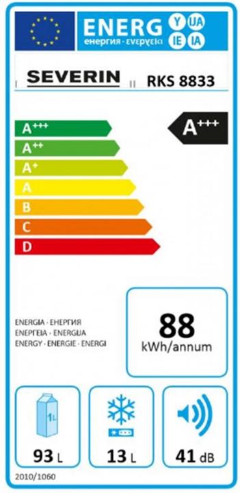 Etichetta energetica Severin RKS 8833 (108 l)