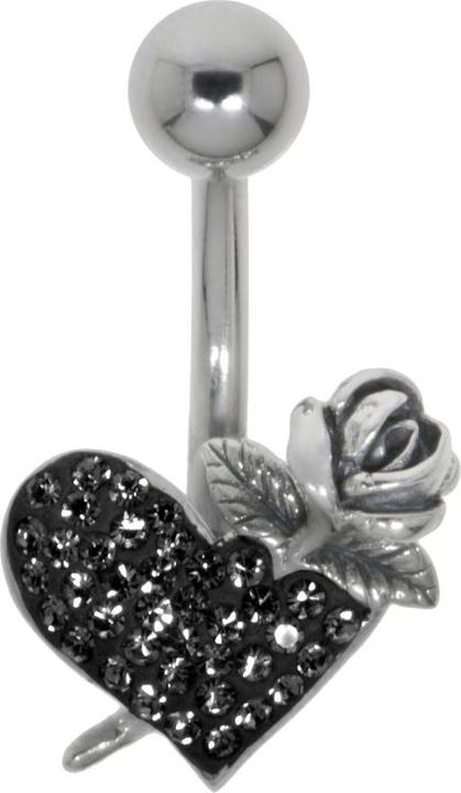Produktbild Bijouteria Bauchpiercing (Silber 925, Kristall, Chirurgenstahl 316L)