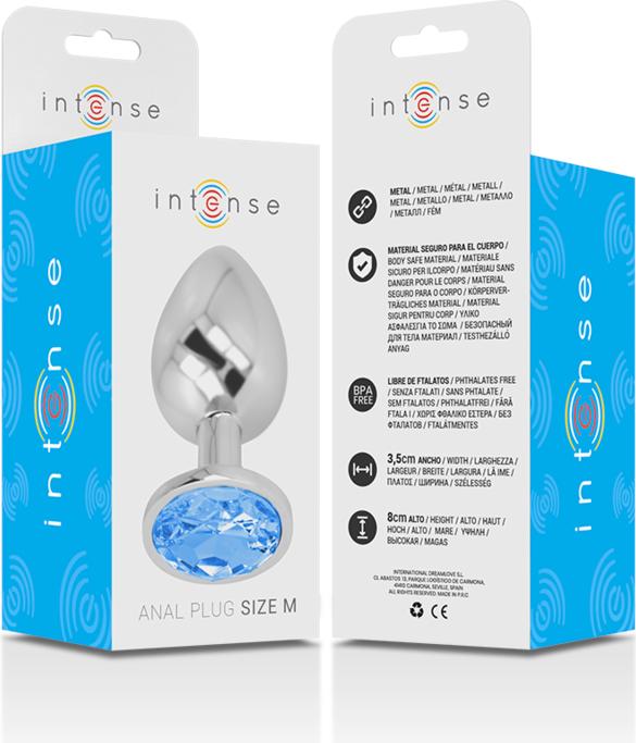 Image du produit Intense Anal Plug Metal Blue Size M