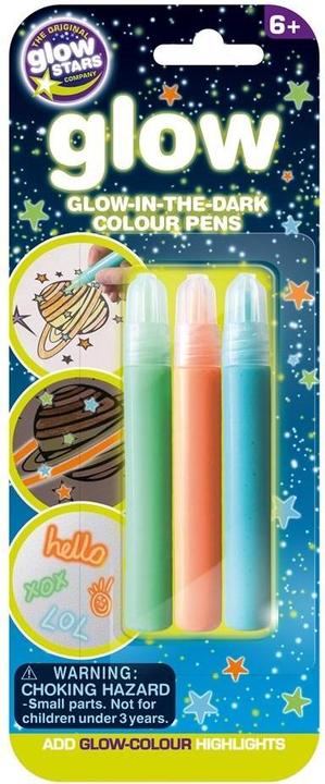 Produktbild Brainstorm Leuchtstifte Glow in the Dark farbig, 3 Stück (Mehrfarbig, 3 x)