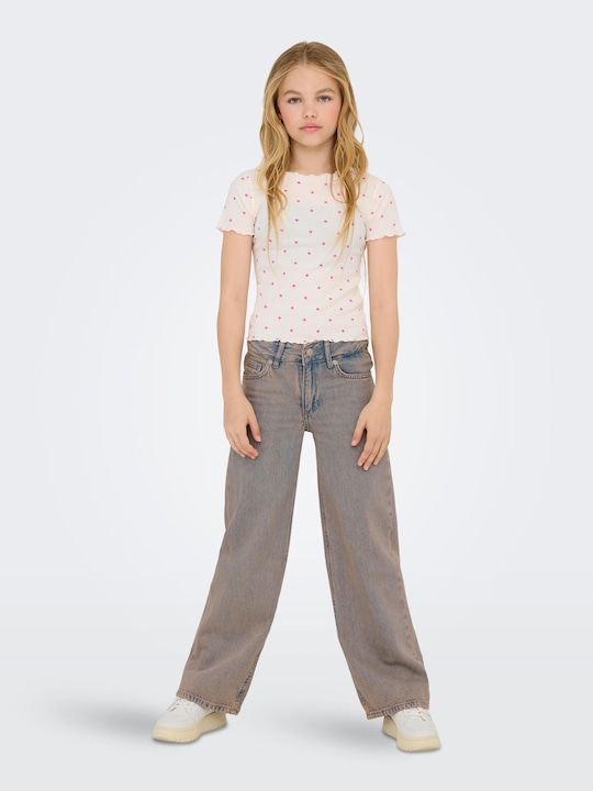 Actual product image Only KOGBAXTER Hohe Taille Weiter Beinschnitt Jeans Jeans mit weitem Bein (128)