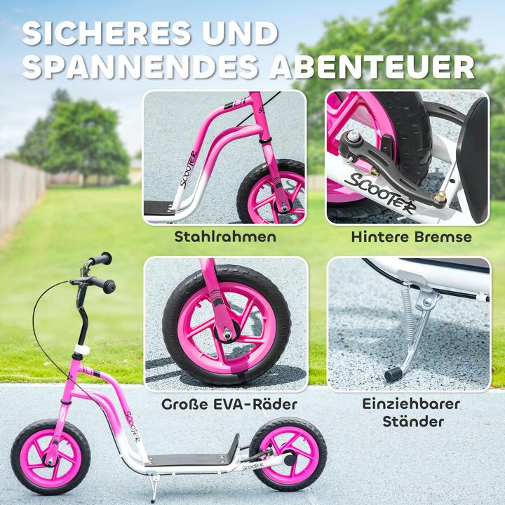 Produktbild Aiyaplay Kinderscooter Stahl, Kunststoff Rosa