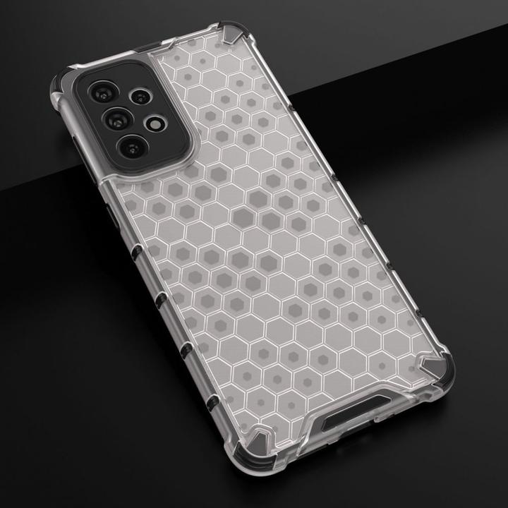 Actual product image Hurtel Honeycomb case armoured cover with a gel frame for Samsung Galaxy A73 transparent (Samsung Galaxy A73 5G)