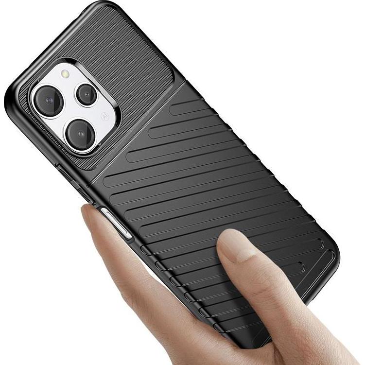 Thumbnail - Hurtel Xiaomi Redmi 12 Thunder Case - black (Xiaomi Redmi 12), Smartphone Hülle, Schwarz