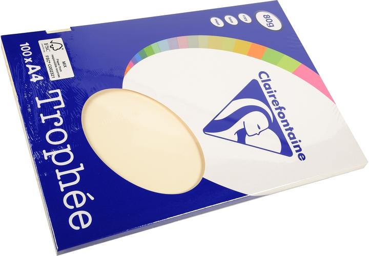 Clairefontaine Kopierpapier Trophee A4 80g/qm VE=100 Blatt sand (80 g/m², A4)