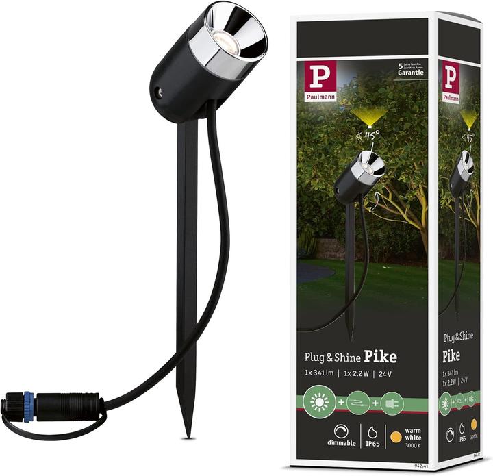 Actual product image Paulmann Plug & Shine Pike (370 lm, IP65)