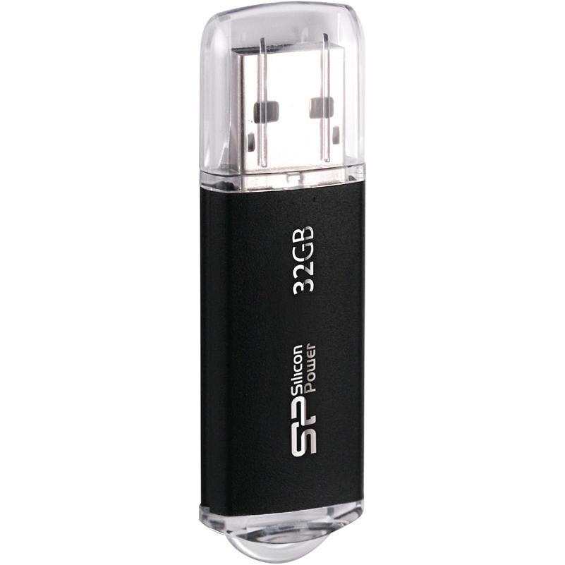 Silicon Power Ultima II I-Series (32 GB, USB-A), USB Stick, Schwarz