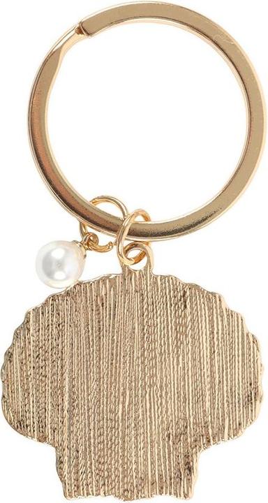 Actual product image Something Different The World Is Your Oyster Seashell Keyring