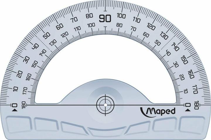 Image du produit Maped Rapporteur demi-cercle Geometric 180 degrés, 120 mm (12 cm, Matières plastiques)