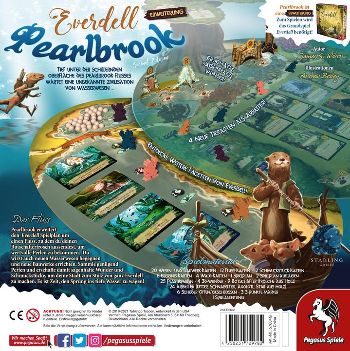Actual product image Pegasus 57604G - Everdell: Pearlbrook, 2nd edition, board game, 2-4 players, ages 12+ (DE extension) (German)