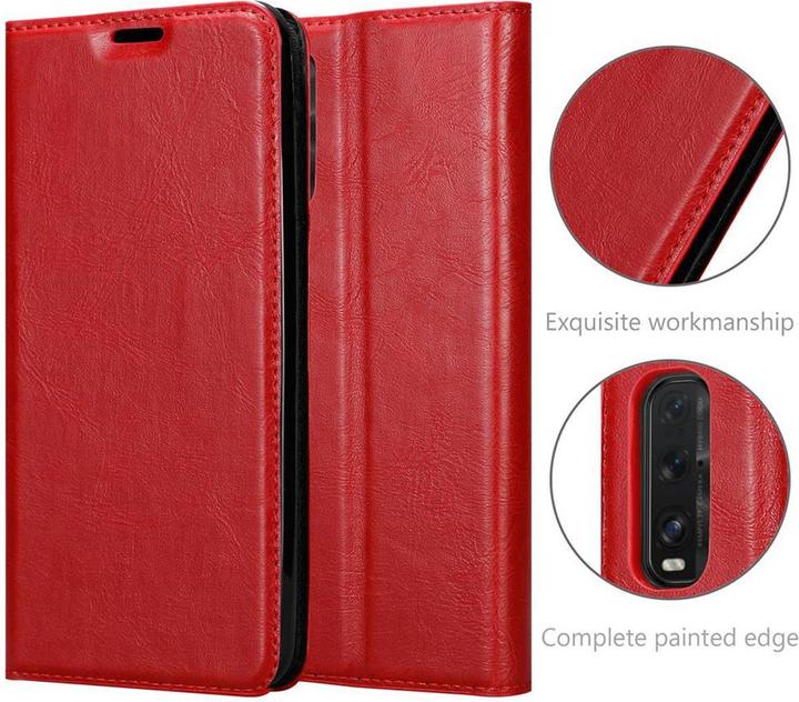 Actual product image Cadorabo Book Invisible Magnet Cover (Oppo Find X2)