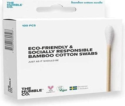 Actual product image The Humble Co. Humble Bamboo Ear Buds 100Pcs