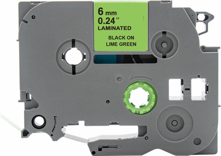 Immagine prodotto Hermex Alternatives Etikettenband zu Brother TZe-MQG11 Beschriftungsband (0.60 cm, Nero, Verde)