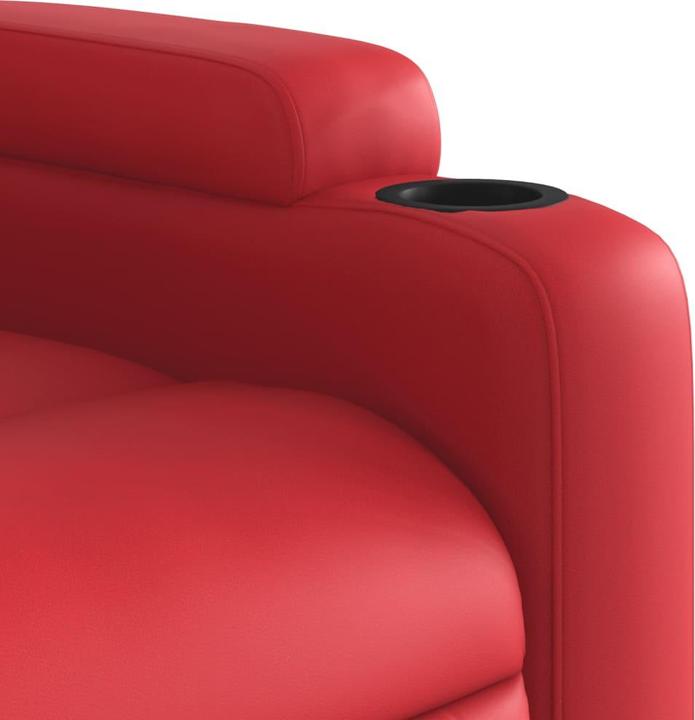 Image du produit vidaXL Fauteuil de massage rouge en similicuir,Couleur : rouge,Matériau : similicuir