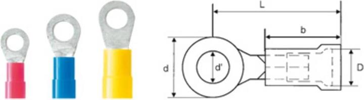 Actual product image Weidmüller Ring cable connectors
