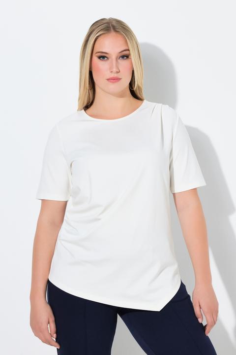 Actual product image Ulla Popken Asymmetric Pointed Hem Tee (62)