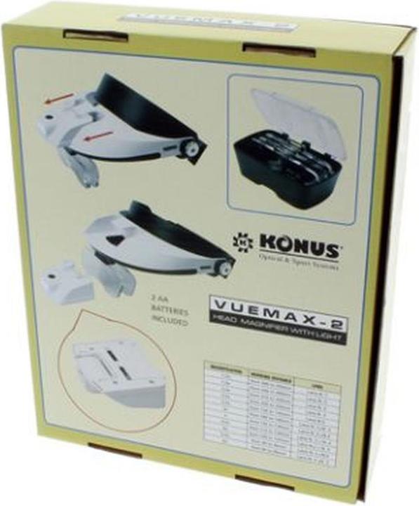 Actual product image Konus Head Magnifier Vuemax-2 with LED Light
