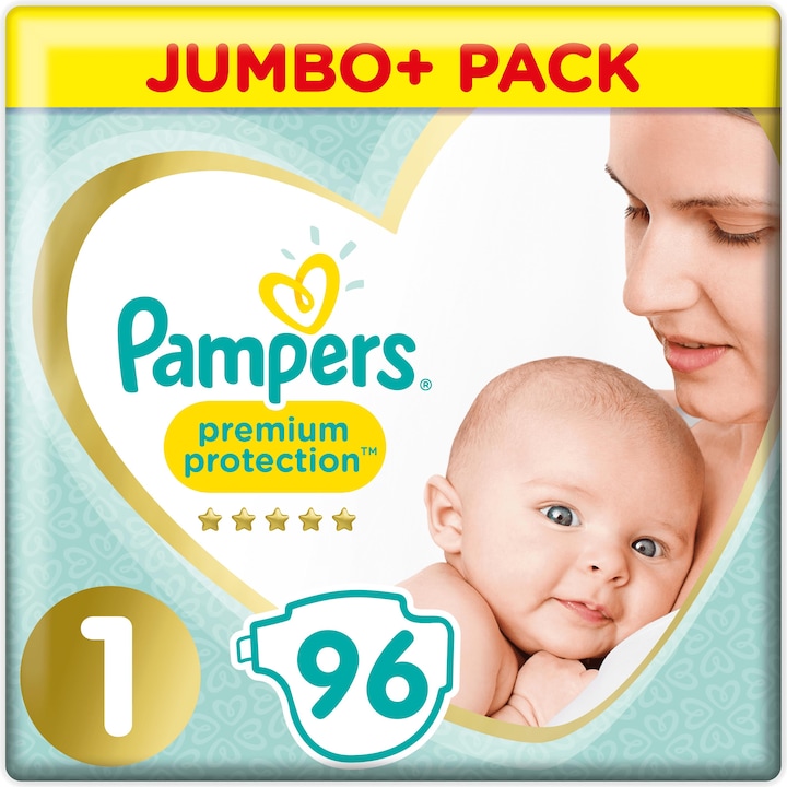 Produktbild Pampers Premium Protection (Gr. 1, Halbmonatsbox, 96 Stück)