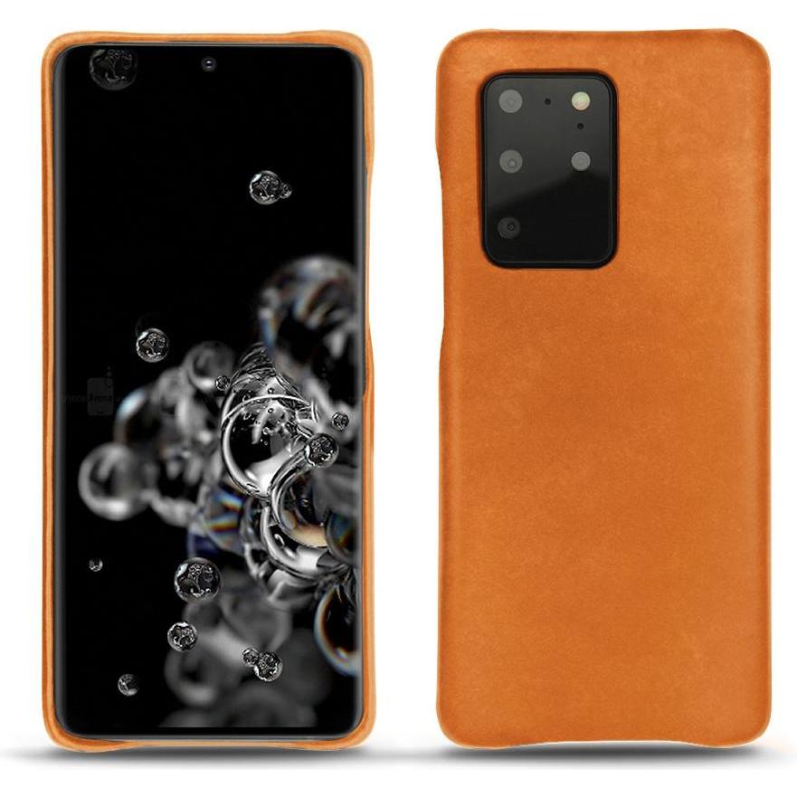 Noreve Lederschutzhülle (Samsung Galaxy S20+ 5G), Smartphone Hülle, Orange
