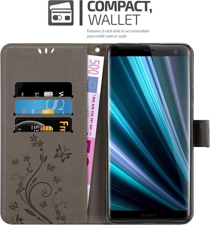 Actual product image Cadorabo Flower Book Cover (Sony Xperia XZ3)