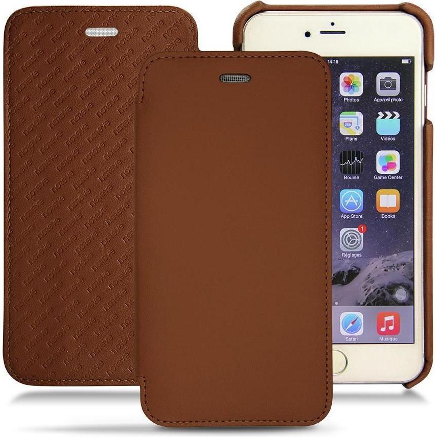 Noreve Lederschutzhülle horizontal (Apple iPhone 6s), Smartphone Hülle, Braun