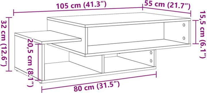 Immagine prodotto vidaXL Lehmann (105 x 55 x 32 cm)