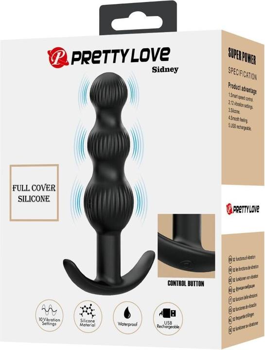 Image du produit Pretty Love - Sidney Analvibrator 10 Vibrationen Schwarz