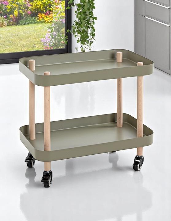 Image du produit HAKU Möbel Table d'appoint sur roulettes (30 x 50 x 47 cm)