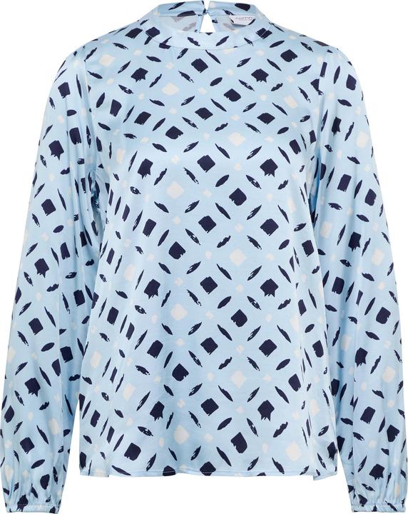 Produktbild Comma Bluse Gemusterte Satinbluse mit Raffungen am Arm (34)
