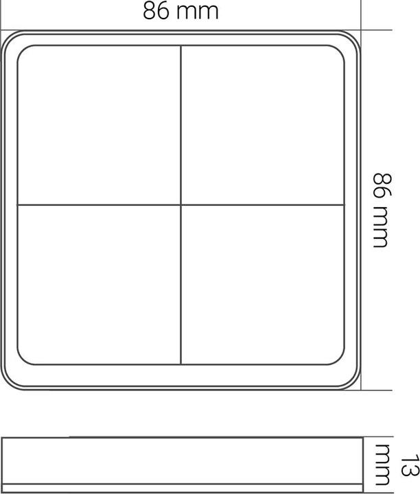 Immagine prodotto KnockautX Pulsante wireless a 4 canali