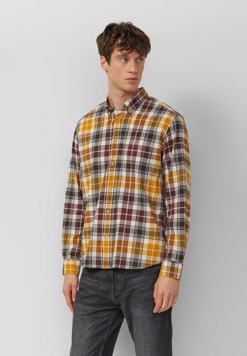 Immagine prodotto s.Oliver Hemd Regular Fit: Elastisches Button-Down-Hemd mit Karomuster (M)