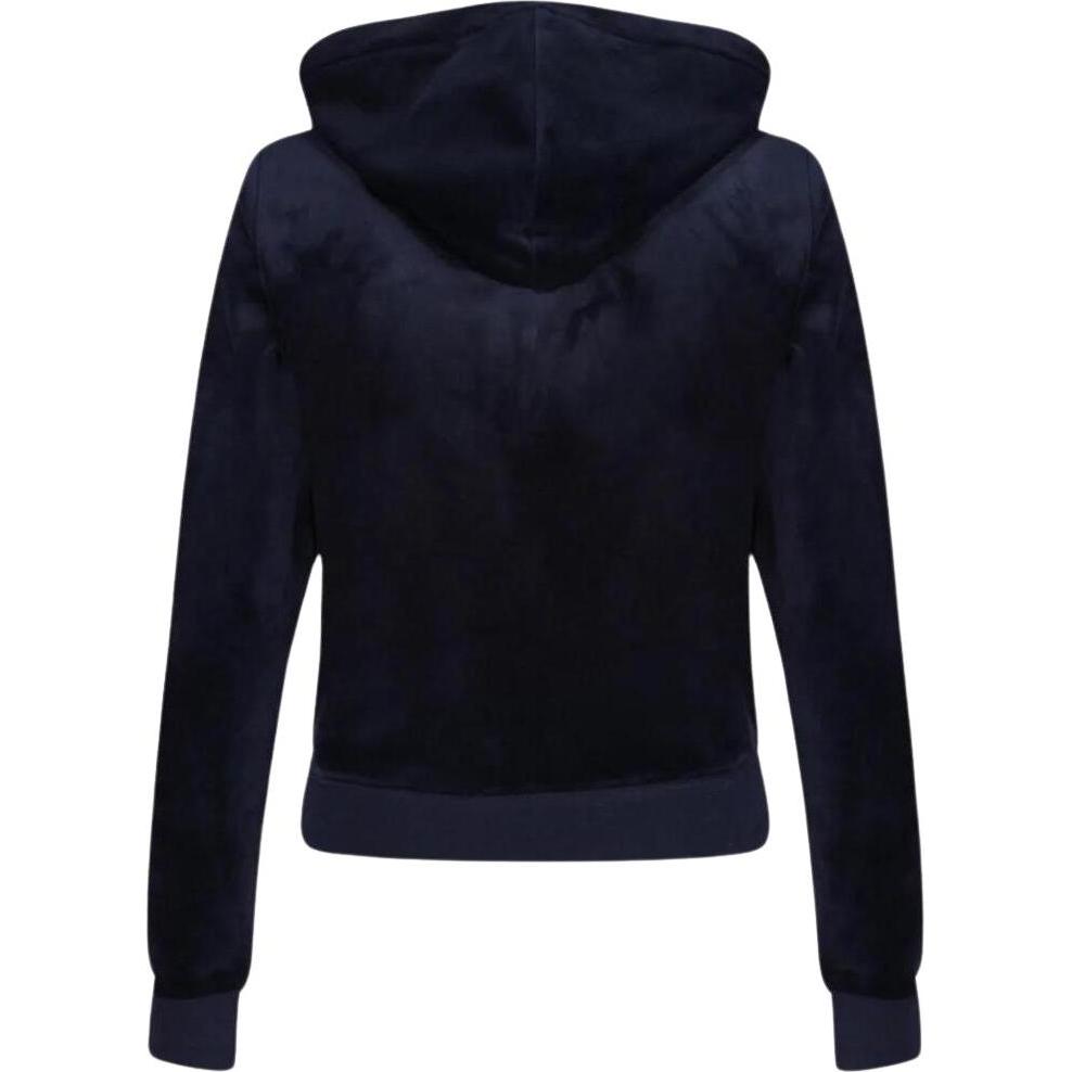 Thumbnail - Juicy Couture, Herren, Pullover, ZIP THROUGH HOODIE WITH ZIP PULL & JC - 102755, Blau, (M)