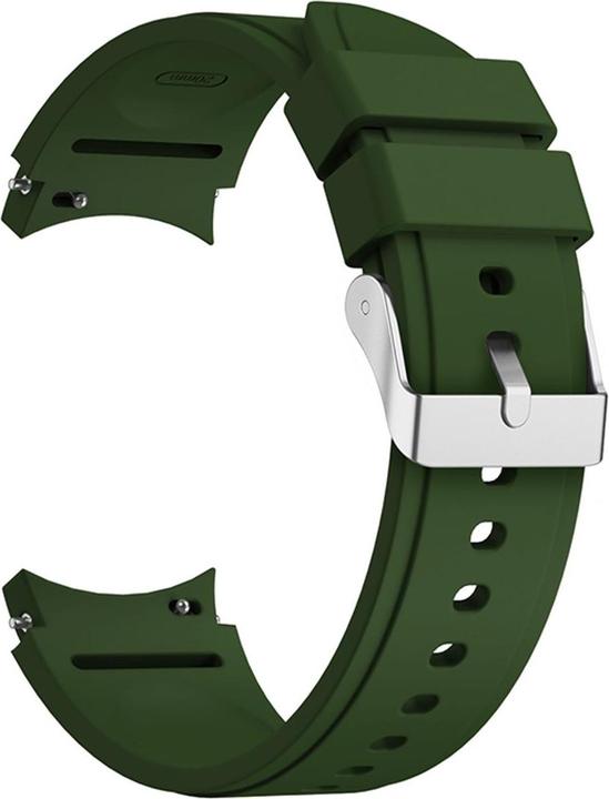 Produktbild König Design Sport Ersatz Armband für Samsung Galaxy Watch 4 Classic 46 mm Silikon Band Loop (Silikon)