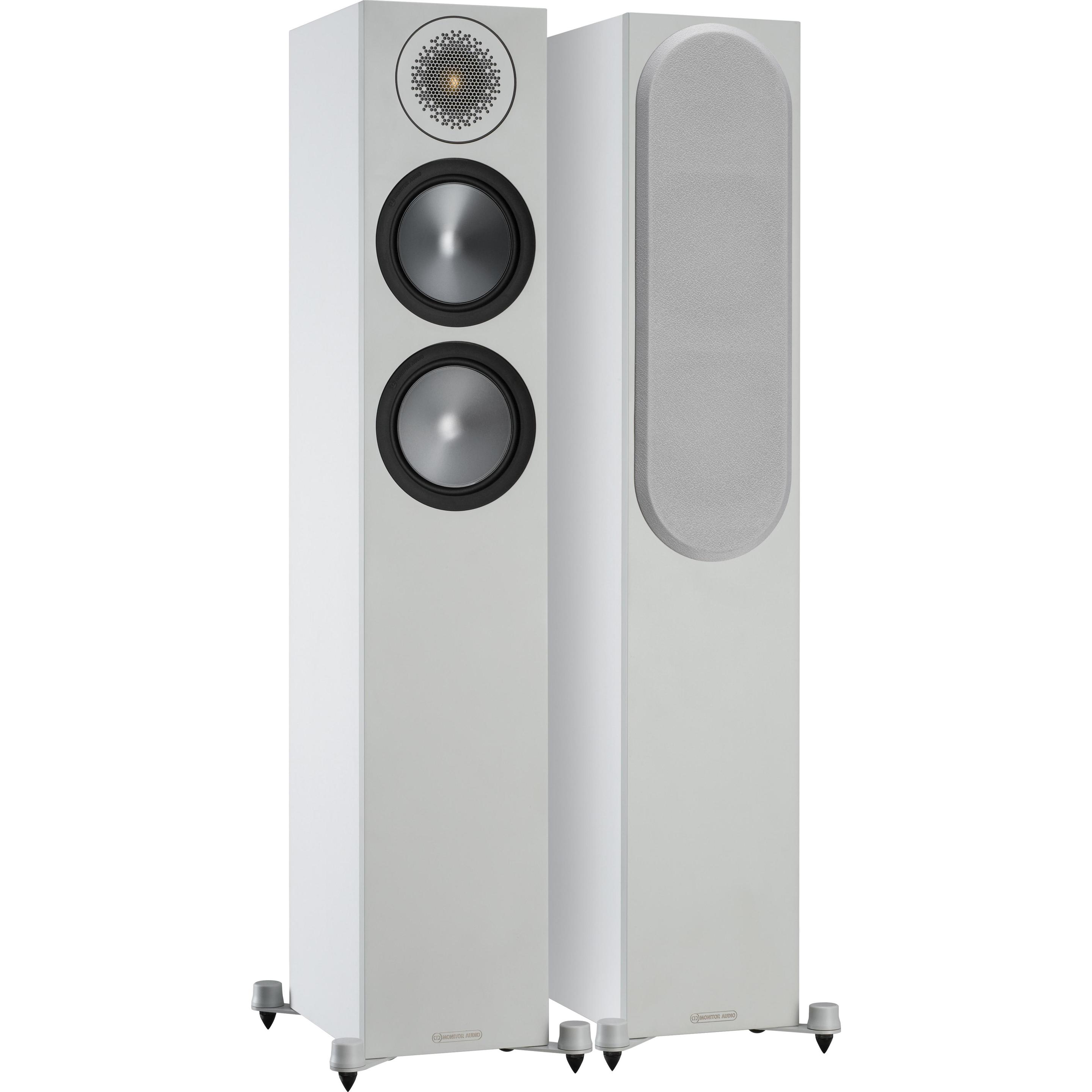 Monitor Audio Standlautsprecher Paar Bronze 200 Weiss (1 Paar, 120 W) (SB6G200W)