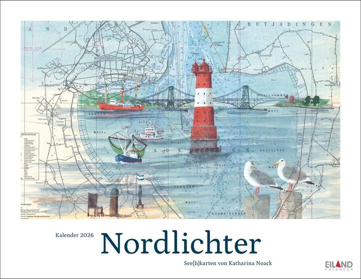 Produktbild Nordlichter - See(h)karten Kalender 2026