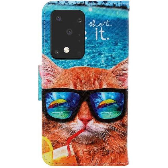 Thumbnail - MU Style Leder Bookcover Image Series (Samsung Galaxy S20 Ultra), Smartphone Hülle, Mehrfarbig