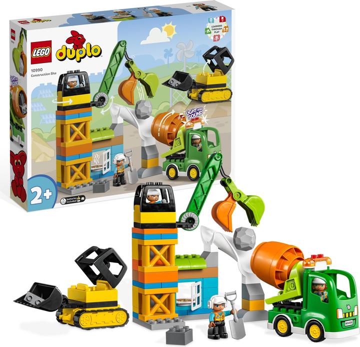Actual product image LEGO 10990 Construction site with construction vehicles (10990)