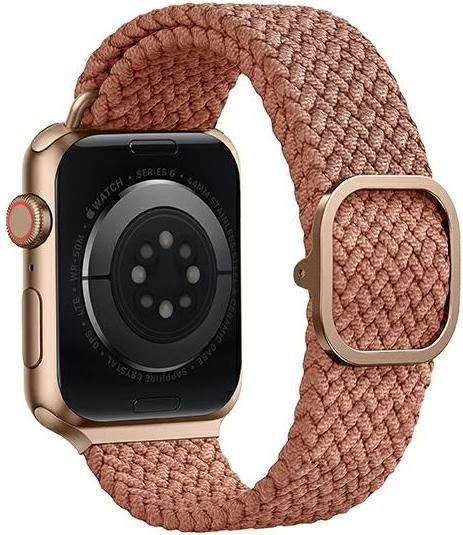 Actual product image Uniq pasek Aspen Apple Watch 44424549 mm Series 45678SESE2Ultra Braided rozowygr (42 mm, 44 mm, 45 mm, 49 mm, Fabric, Apple Watch Series 1, Apple Watch Series 2, Apple Watch Series 3, Apple Watch Series 4, Apple Watch Series 5, Apple Watch Ultra 2, Apple Watch Series 6, Apple Watch Series 7, Apple Watch Series 8, Apple Watch Series 9, Apple Watch SE, Apple Watch Ultra)