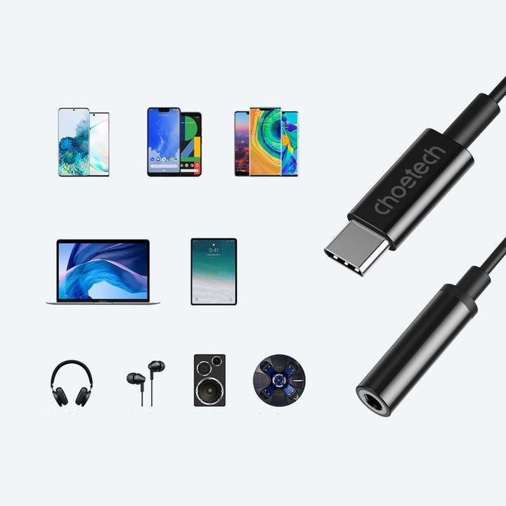 Actual product image Choetech 3.5mm jack - USB C (Jack adapter)