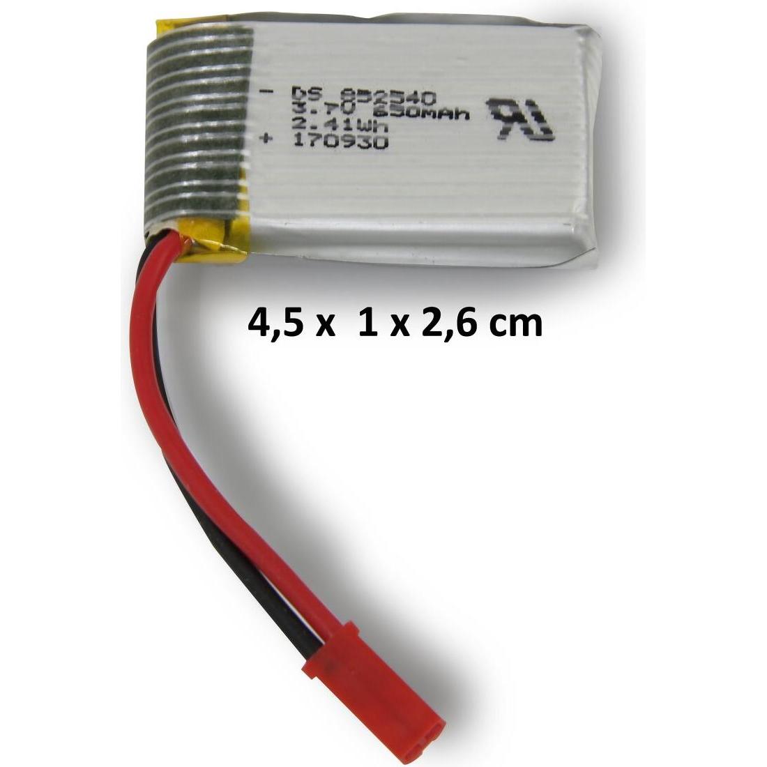 Thumbnail - Jamara Akku JQC Lipo 3,7V 650mAh 2,41Wh (3.70 V, 650 mAh)