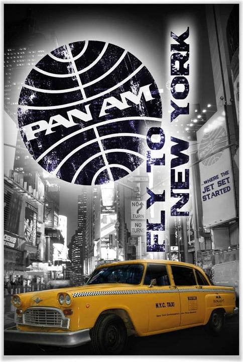 Immagine prodotto taxi giallo di New York (70 x 100 cm)