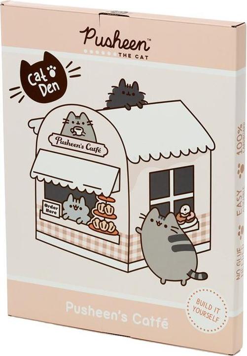 Immagine prodotto Puckator Casetta per gatti Pusheen il gatto - Costruisci da solo la tana del gatto in cartone al 100% (1 x)