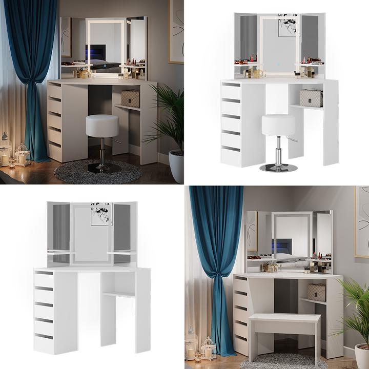 Image du produit Vicco Arielle avec miroir LED (110 x 54 x 142 cm)