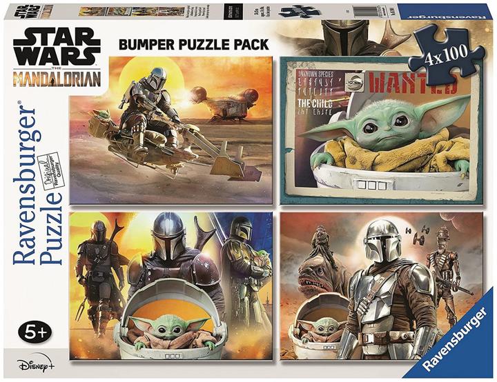 Actual product image Ravensburger 4 Puzzle da 100 Pezzi - The Mandalorian (100 pieces)