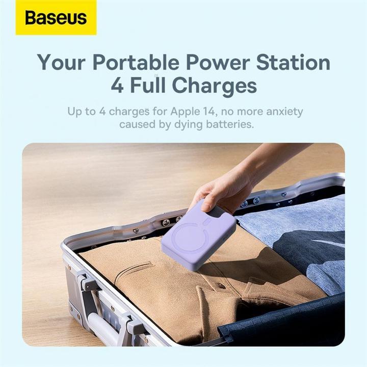 Produktbild Baseus Powerbank Magnetic Mini 20000mAh 20W (purple) (20000 mAh, 20 W, 74 Wh)