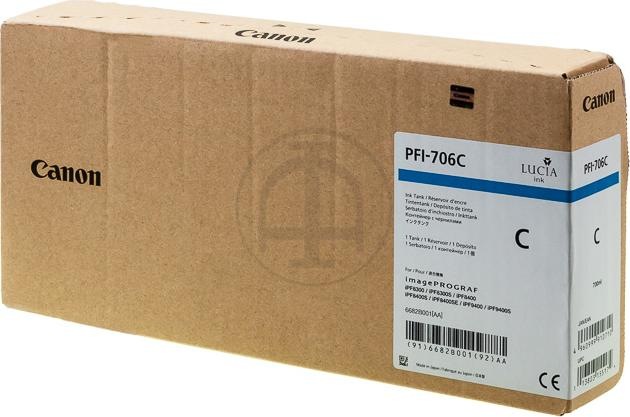 Actual product image Canon Ink Large Format cyan Orig.Nr. PFI-706C (C)