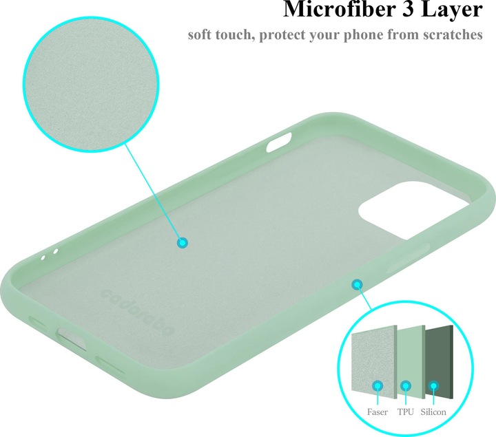 Image du produit Cadorabo TPU Liquid Silicone Case Cover (Apple iPhone 12, Realme 12 Pro+)