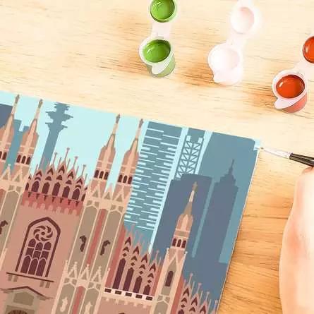 Thumbnail - Ravensburger CreArt - Malen nach Zahlen 23688 - Colorful Milan - ab 12 Jahren